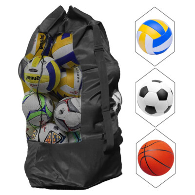Mesh Equipment Ball Bag Football Carrying Net Sack Soccer