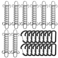 AstarFavor 8 pezzi Fibbia Molle di Tensione per Tenda, Molla di Tensione per Cam