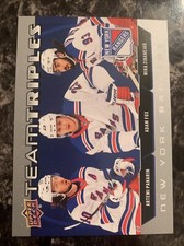 Artemi Planarian/fox/zibanejad Ny R    2021-22 upper Deck Series 1 Team Triples