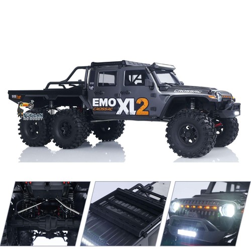 2025Type 6*6 2Speed Gearbox CROSSRC EMO XL2 1/8 RC Crawler Car Off Road Vehicle