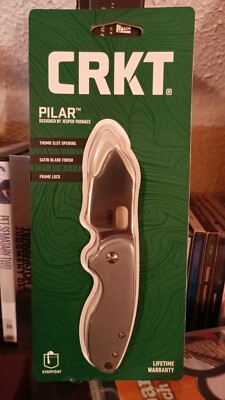 CRKT: Pilar Large Folding Frame Lock Pocket Knife Manual Open (New)