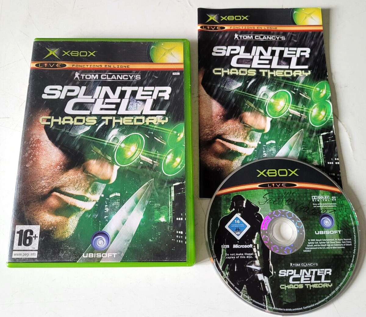 Jeu XBOX : SPLINTER CELL CHAOS THEORY- complet