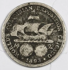 1893 Columbian Half.  Commemorative.  "Low Ball"  Low Grade.   187901