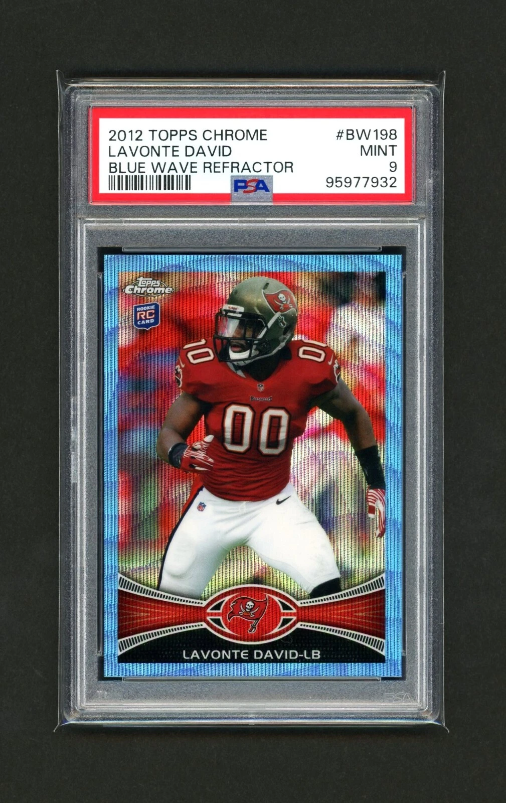 Lavonte David Topps Chrome Blue Wave Refractor #BW198 Base