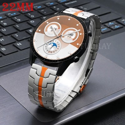 Titan/Edelstahl Armband für Huawei Watch GT5 / GT4 /GT3 / GT2 46mm Watch 4 3 Pro