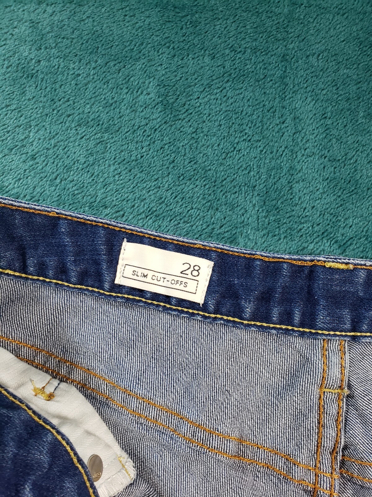 Gap Shorts Sz 6 Womens Blue Ladies Stretch Mid Rise Bermuda Slim Cut Off