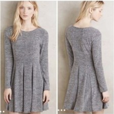 Anthropologie Dolan Gray Fleece Piper Skater Sweater Dress Size XS NWT