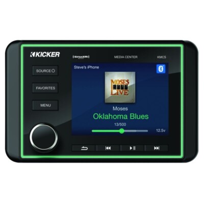 Kicker KMC5 Premium Marine Source Unit 12V - Digital Media Receiver Bluetooth