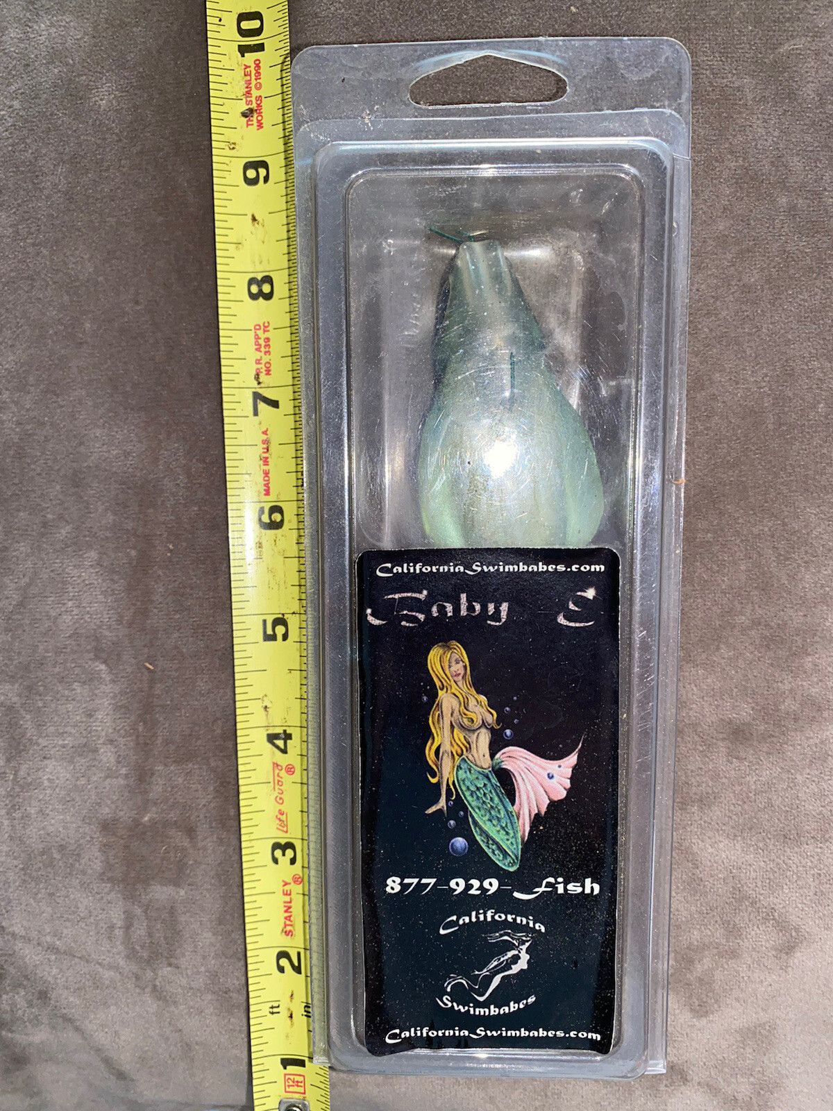 VINTAGE RARE CALIFORNIA SWIMBABES BABY E Paddle Tail SWIMBAIT! New!Pack Rough?¥£ - Image 8