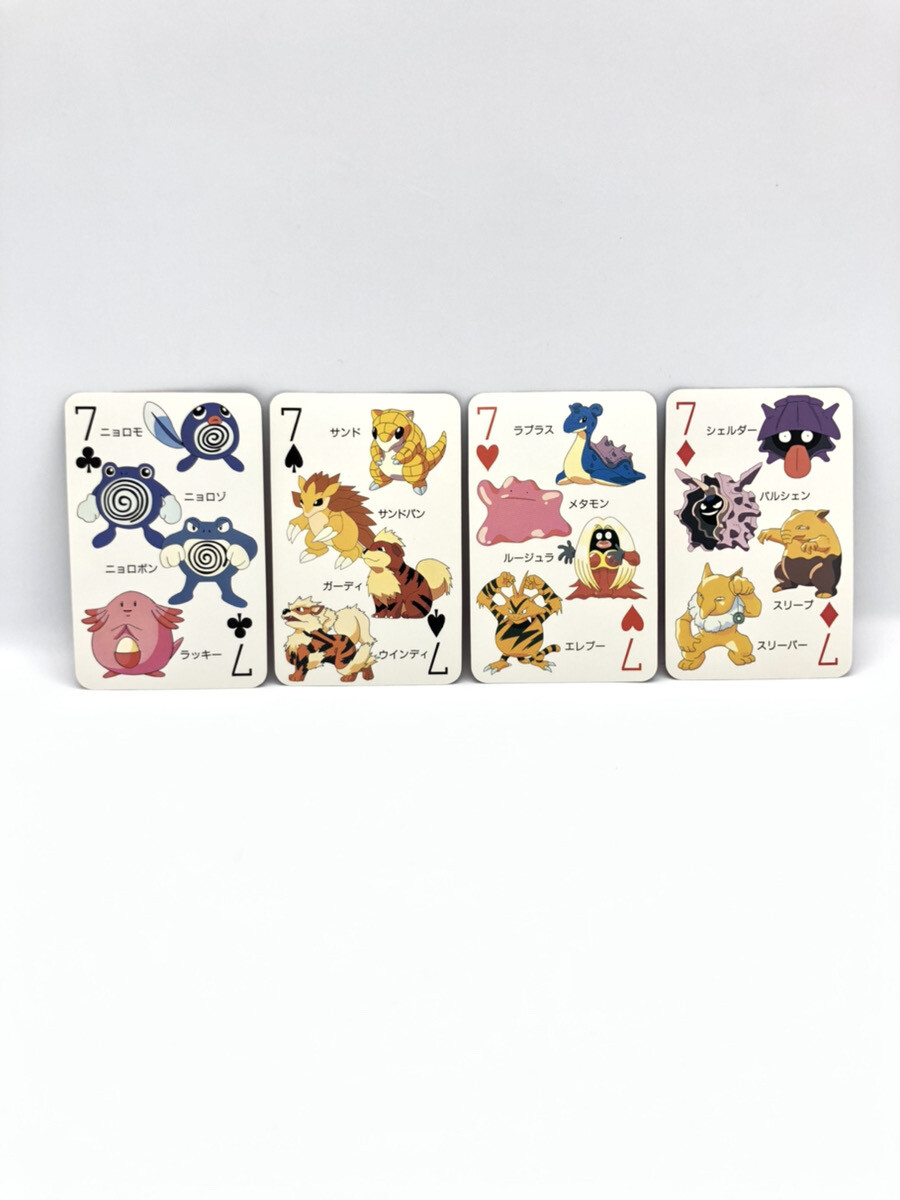 Pokemon Poker Arcanine Lapras Ditto 1997 Nintendo Official Playing