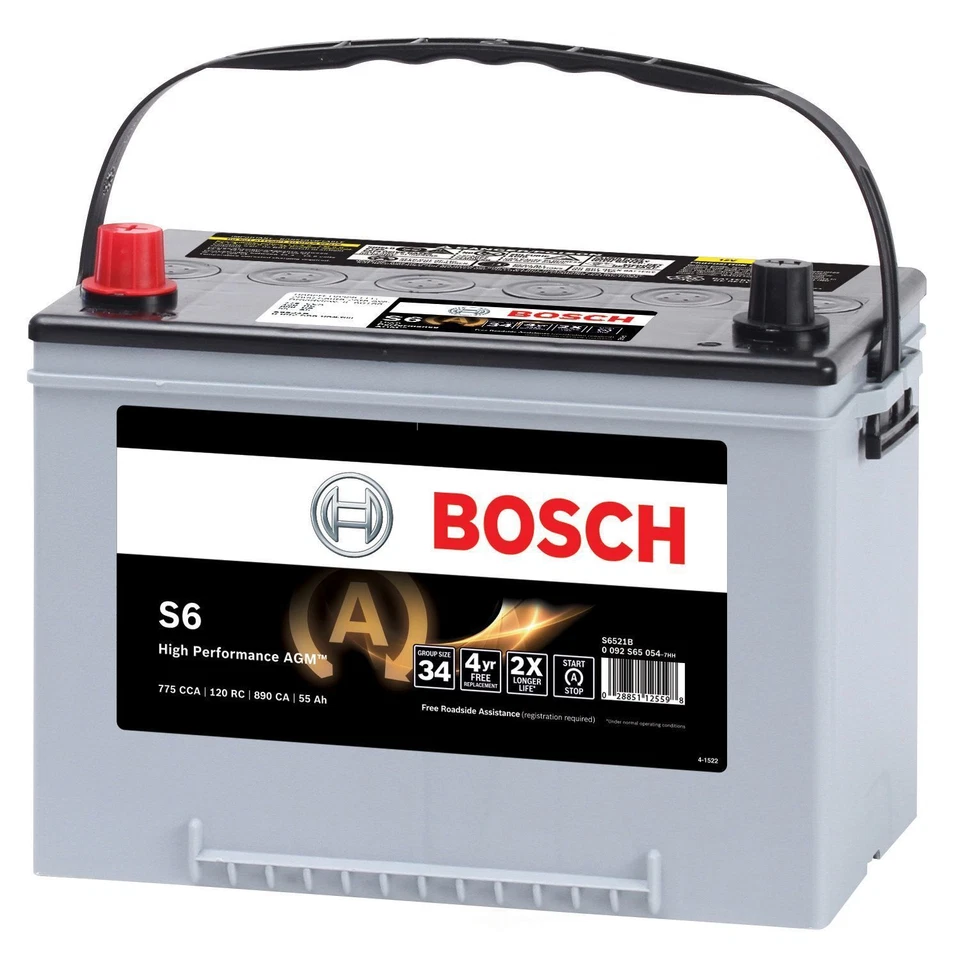 Vehicle Battery-AGM - Valve Regulated Battery Bosch S6521B - Image 2 of 2