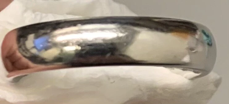 Aliança de casamento Tiffany & Co platina 4,5 mm para sempre tamanho 7 - Imagem 3 de 4