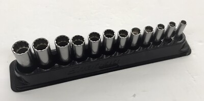 Snap On 12 Piece 3/8” Deep IMPACT Socket Set SFSM 8-19mm With PAKTY241 ...