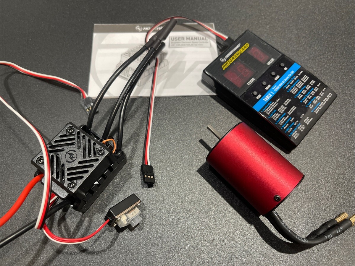 RC Car Motor und ESC, 3300KV 2435 Motor & KS25A Wasserdichtes Brushless ESC Combo Set f¨¹r 1/16, 1/18 Brushless Car