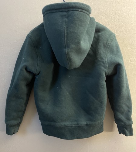TCP Toddler Boys Varsity Athletics Cozy Soft Faux Fur Zip-Up Hoodie Green XS 4 - Picture 9 of 10