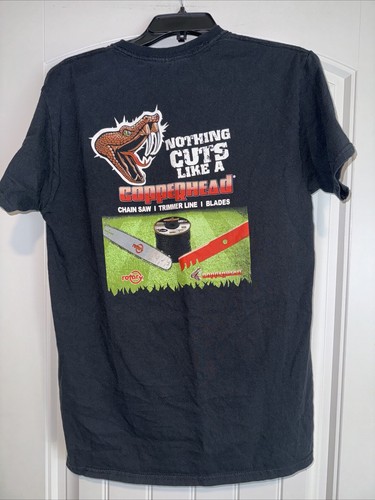 Copperhead Rotary Company T Shirt Lawn Saw Black Medium Lawn Care