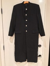 Vintage Korean Button Trench Coat Jacket Womens Size Medium