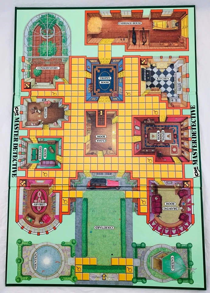 1988 Clue Master Detective Board Game by Parker Brothers Complete Good Cond - Image 4 of 4