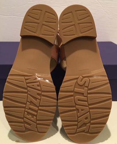 STUART WEITZMAN PECAN LEATHER BACKVIEW GLADIATOR SANDALS BOOT 5.5 NEW CELEBRITY - Picture 7 of 12