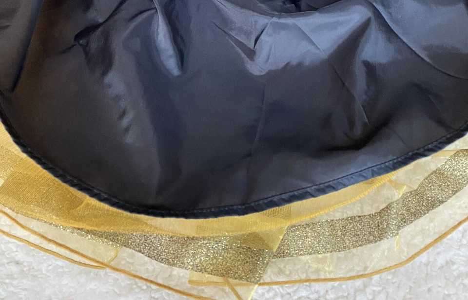 Gymboree Abejorro Tutú Brillante Falda Disfraz 3 4 Halloween Vestir Foto 3 de 4