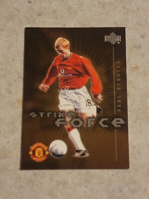 Paul Scholes 2002 Upper Deck Manchester  United Legendary Strike Force 