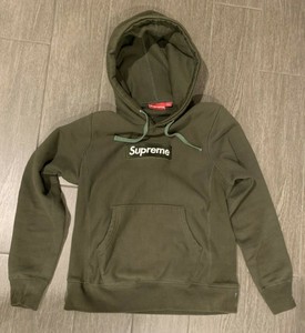 Supreme Box Logo Hoodie Olive Green 
