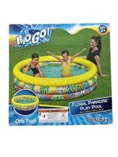 H2O GO! Floral Paradise Play 3 Ring Pool Bestway 66” x 15”