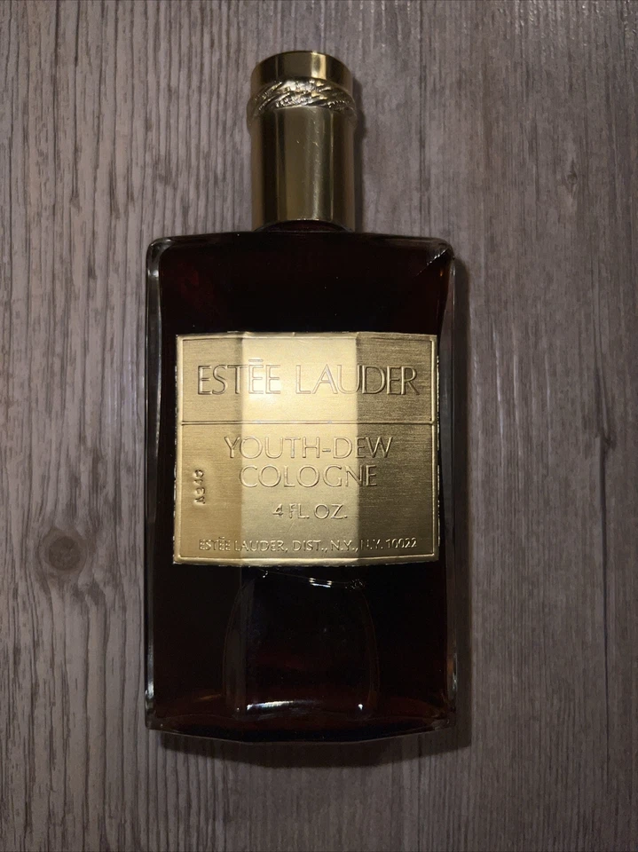 Botella Salpicadura Colonia Vintage Estee Lauder Original Youth-Dew 4 OZ Perfume Raro Foto 2 de 3