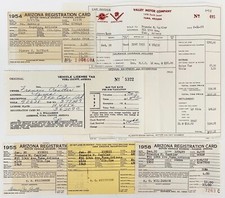 1952 Oldsmobile 98 Car Invoice Tax Registration Valley Motor Yuma Arizona More 1952 Oldsmobile 98 Car Invoice Tax Registration Valley Motor Yuma Arizona More