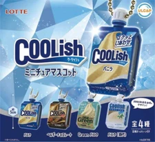 LOTTE Coolish Miniature Mascot Capsule Toy 4 Types Full Comp Set Gacha New Japan