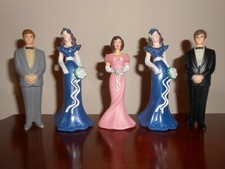 Vintage WILTON Cake Toppers Bridesmaids Groomsmen Groomsman Wedding 1986-1991