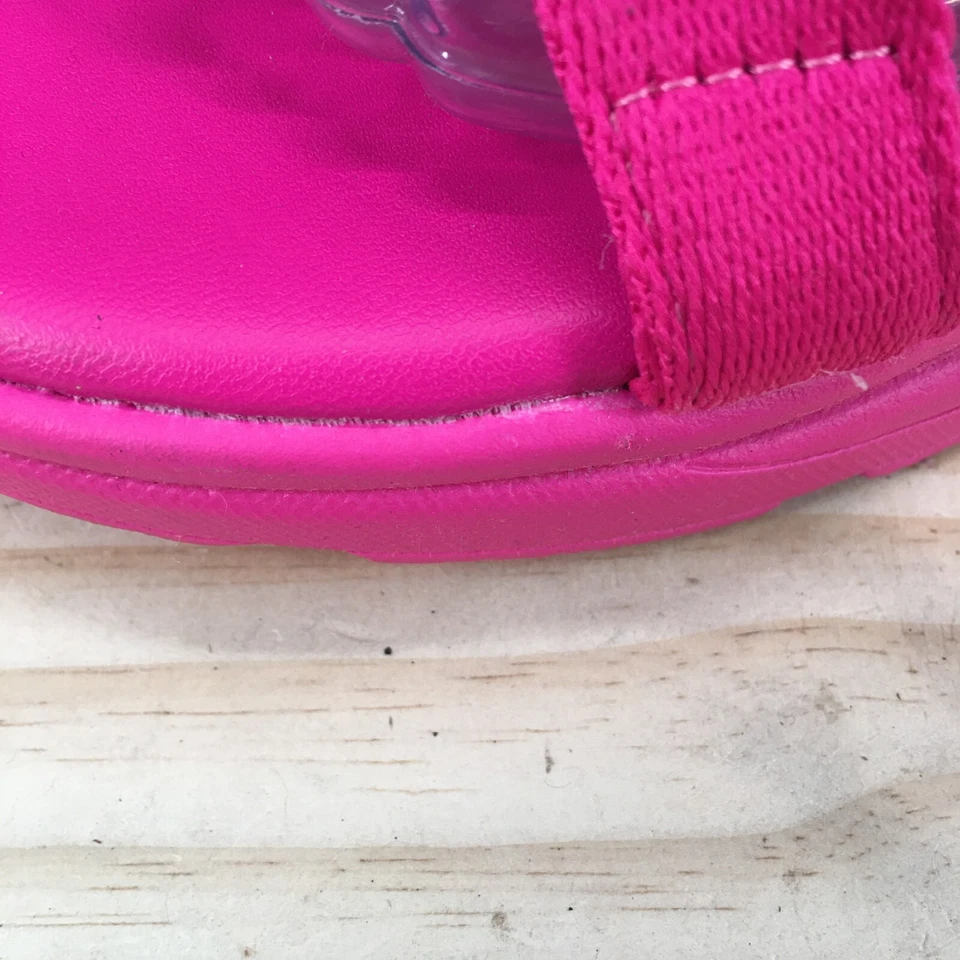 Sandalias de bambú para mujer 10 deportivas con tiras gancho y lazo rosa informales planas cómodas Foto 3 de 4