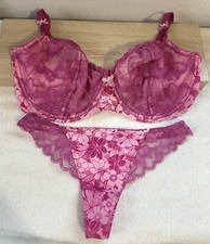 NWT victorias secret bra set Rare Vintage 38DD Thong size Small