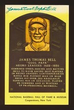 *Autographed* Hall of Fame YELLOW PLAQUE Postcard -JAMES 