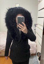 Guess 2021 Oxana Quilted Coat. Color: Jblack Size: Small