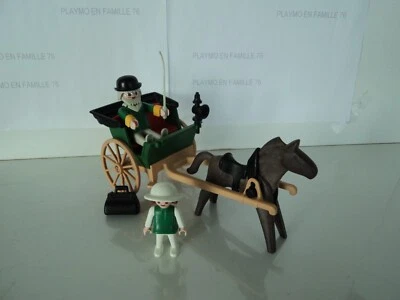 PLAYMOBIL vintage western calèche du docteur fille sacoche set 3481 de 1985 #1 - Photo 1/4