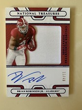 2022 NATIONAL TREASURES COLLEGIATE BRIAN ROBINSON JR. SILHOUETTE RPA /49 ALABAMA
