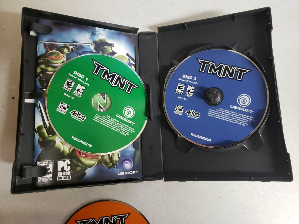 TMNT PC CD Computer Game Ubisoft 2007 Teenage Mutant Ninja
