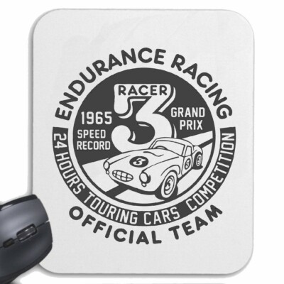 MOUSEPAD (MAUSPAD) TOUNING CARS SPEED RECORD HOT ROD US CAR MUCLE CAR V8 ROUTE 6