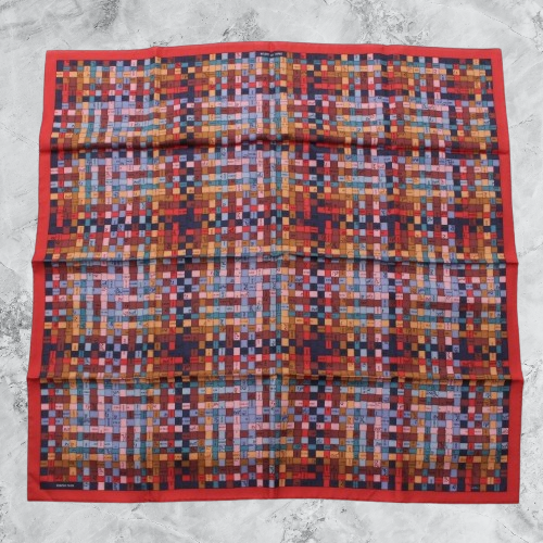 HERMES カレ90 Bolduc au Carre Scarf 90 HERMES Carre 90 BOLDUC AU CARRE Silk Scarf Red W 90cm Japan