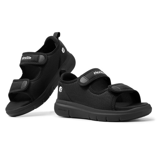 FitVille Diabetiker Sandalen Herren Orthopädische Verstellbare Gesundheitsschuhe - Bild 17 von 64