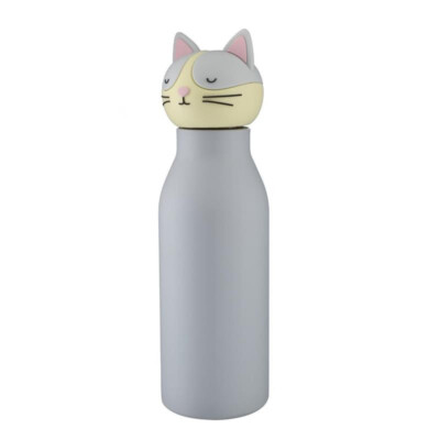 MY FOREVER FRIENDS 520ML CAT BOTTLE KID STAINLESS STEEL BOTTLE