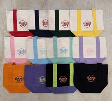 Trader Joe's Mini Canvas Tote Bags - Set Of 12