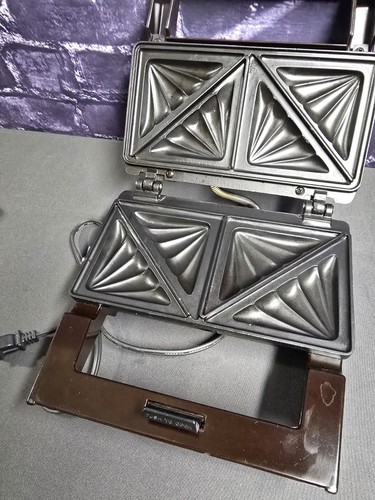Vtg Clark Snakmaster CN613 Sandwich Grilled Cheese Maker Snackmaster- Works