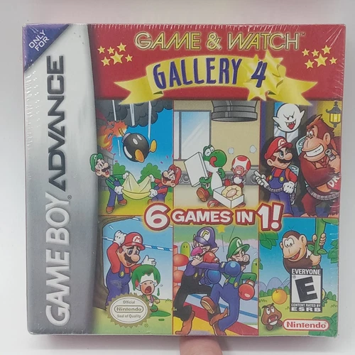 Nintendo Game Boy Advance Game & Watch Gallery 4 GBA Sealed Complete Brand New