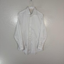 Suitsupply Traveller Shirt Mens 15.5 39 White Slim Fit Dress Shirt Cotton