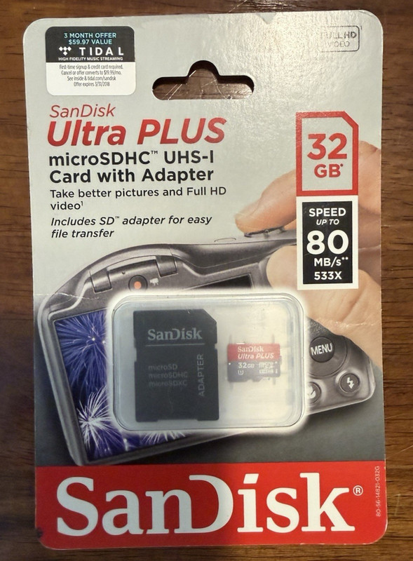 SanDisk 32GB Ultra Plus Micro SDHC Class 10 Flash Memory Mobile Camera Adapter