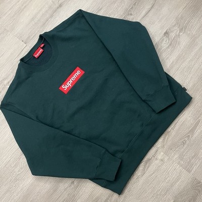 Supreme Forest Green Box Logo Crewneck FW22 Size Medium