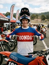 Vintage 70’s-80's Honda Team Racing Motocross Long Sleeve Jersey Size Large Used