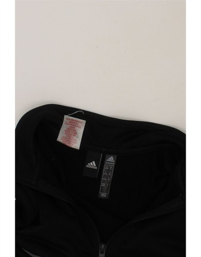 ADIDAS Boys Graphic Sweatshirt Jumper 15-16 Years Black Colourblock CT08 - Picture 3 of 3